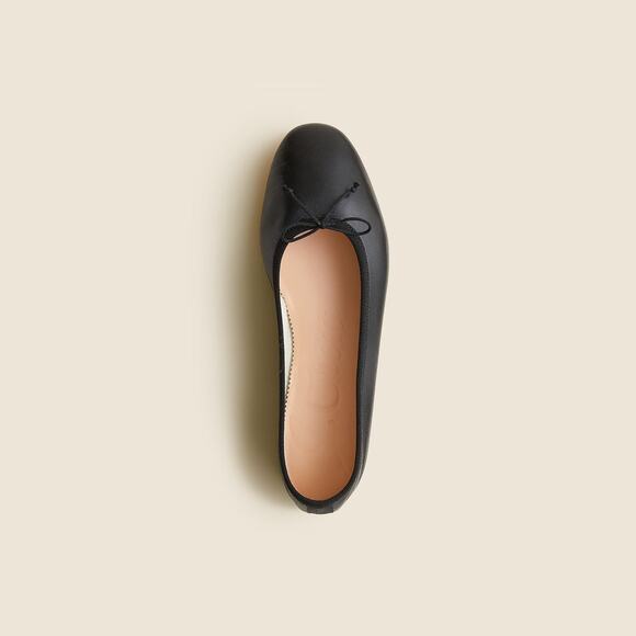 J.Crew Zoe Ballet Flats in Leather - 8M - Black - Picture 2 of 3